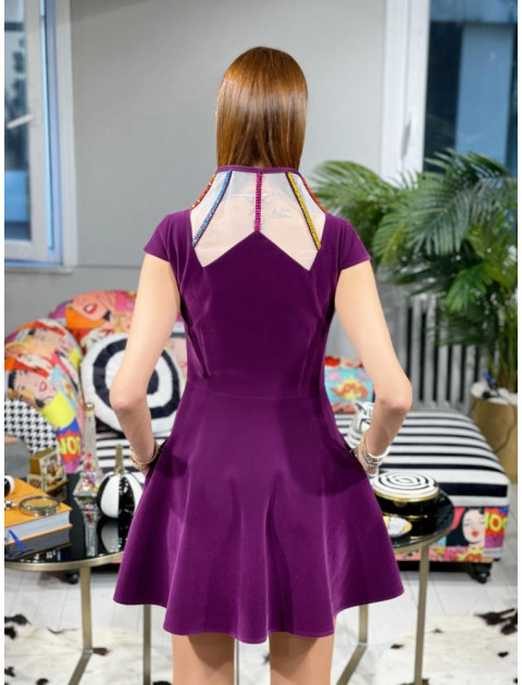 Fuchsia Velvet Dress